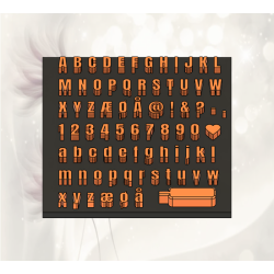 ADLaM Display  komplet bogstavst (store + sm bogstaver)