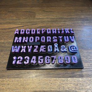 Store Bogstav s�t -NewYork stil 10mm