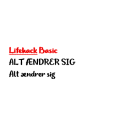 Alt ndrer sig