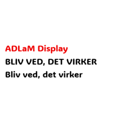 Bliv ved det virker