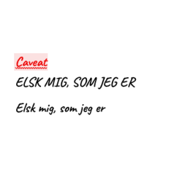 Elsk mig som jeg er