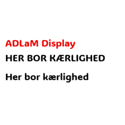 Her bor krlighed