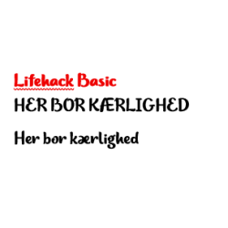 Her bor krlighed