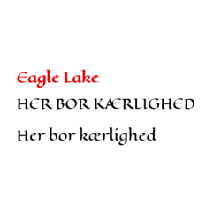Her bor krlighed
