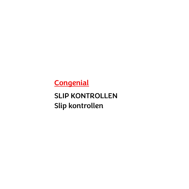 Slip kontrollen