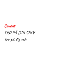Tro p dig selv