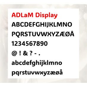 ADLaM Display � komplet bogstavs�t (store + sm� bogstaver)