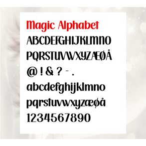 Magic Alphabet � komplet bogstavs�t (store + sm� bogstaver)