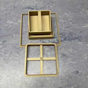 Komplet s�t � Firkantet form 100 � 100 � 20 mm