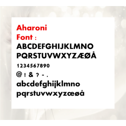 Personlige Tekststempler 15-19mm 1 linje