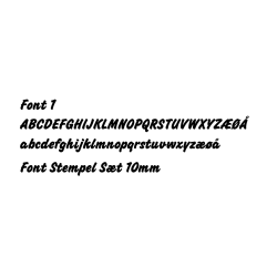 Personlige Tekststempler 7- 19mm Multiline 1-4 linjer