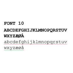 Personlige Tekststempler 7- 19mm Multiline 1-4 linjer