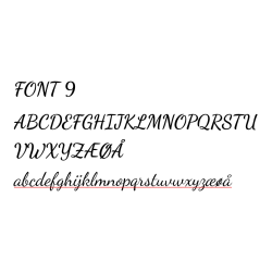 Personlige Tekststempler 7- 19mm Multiline 1-4 linjer