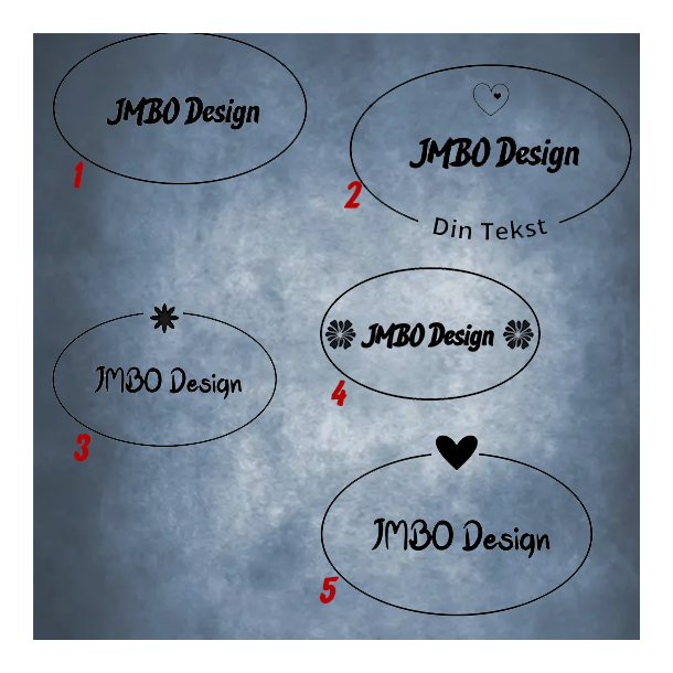 Signatur Stempel  OvalSigna (ovalt design)