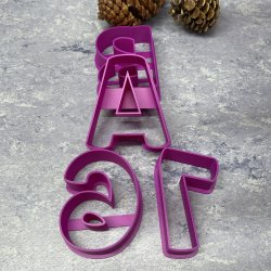 Bogstavst udstikker A- + 0-9 10 cm