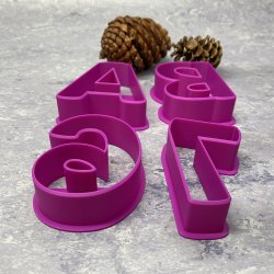 Bogstavst udstikker A- + 0-9 10 cm