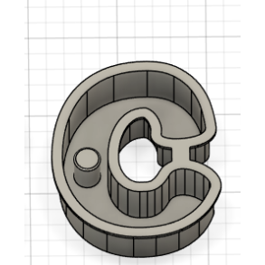 Trykplade til Bogstavs�t udstikker 10 cm